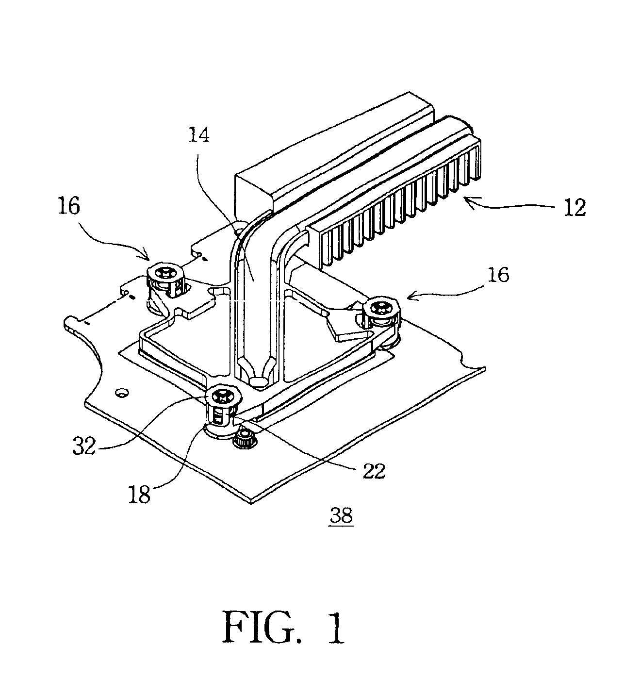 Fixing structure for dissipation device