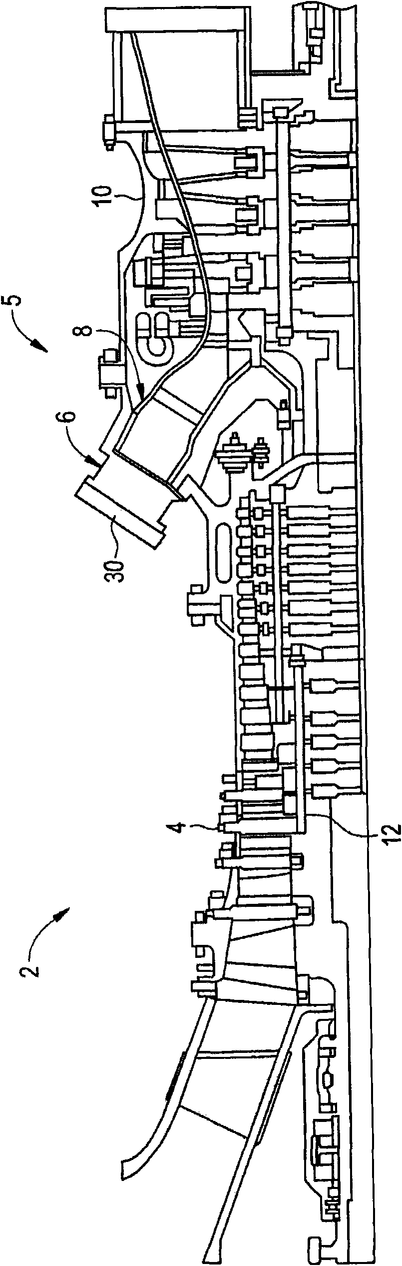 System and method for suppressing combustion instability in a turbomachine