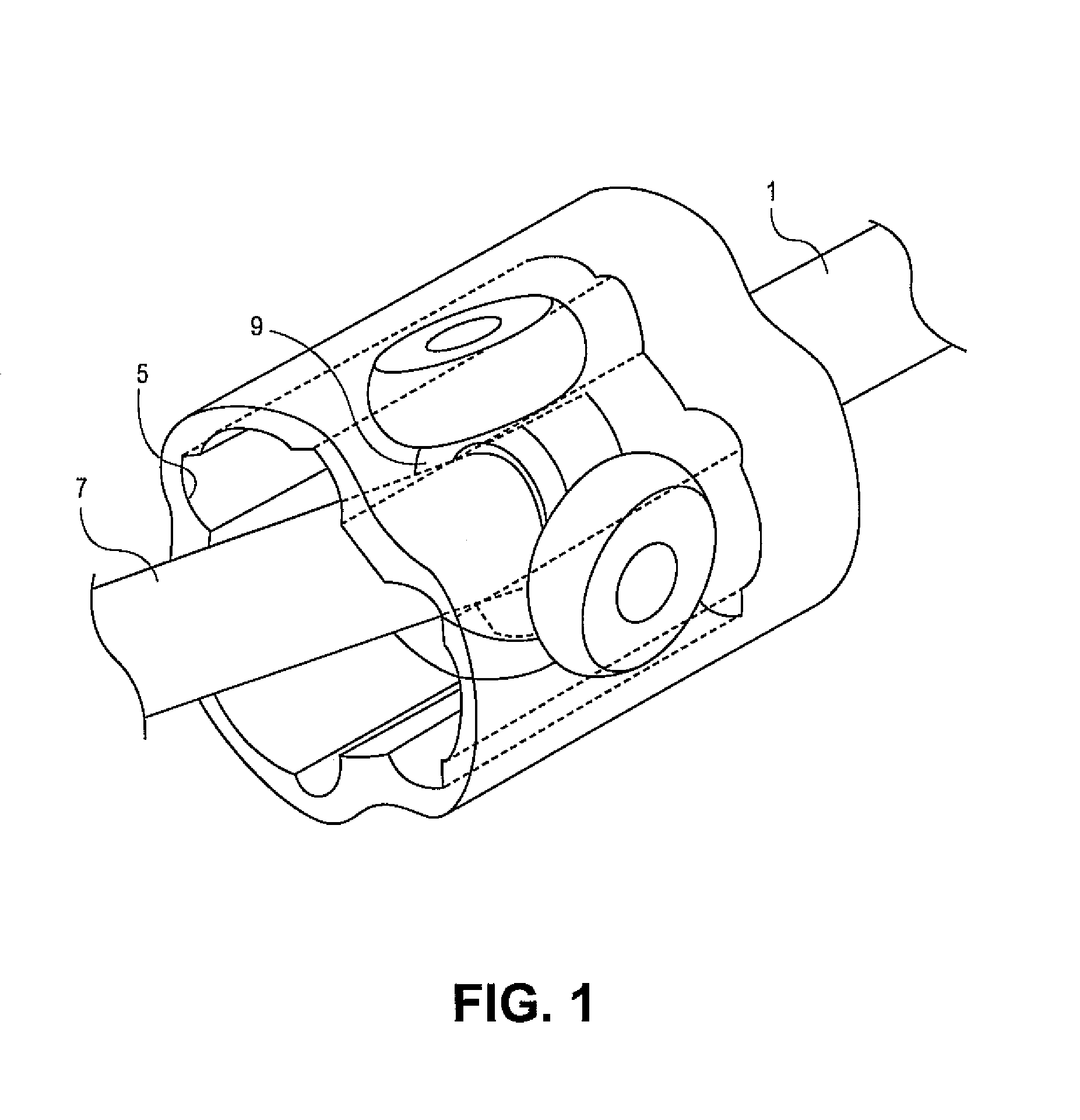 Structure for tripod constant velocity joint and method of assembling roller assembly