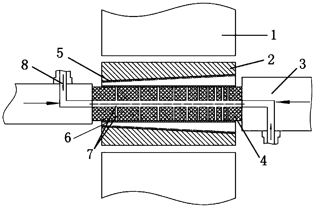 Complex curved surface component forming device and method on the basis of magnetorheological elastomers