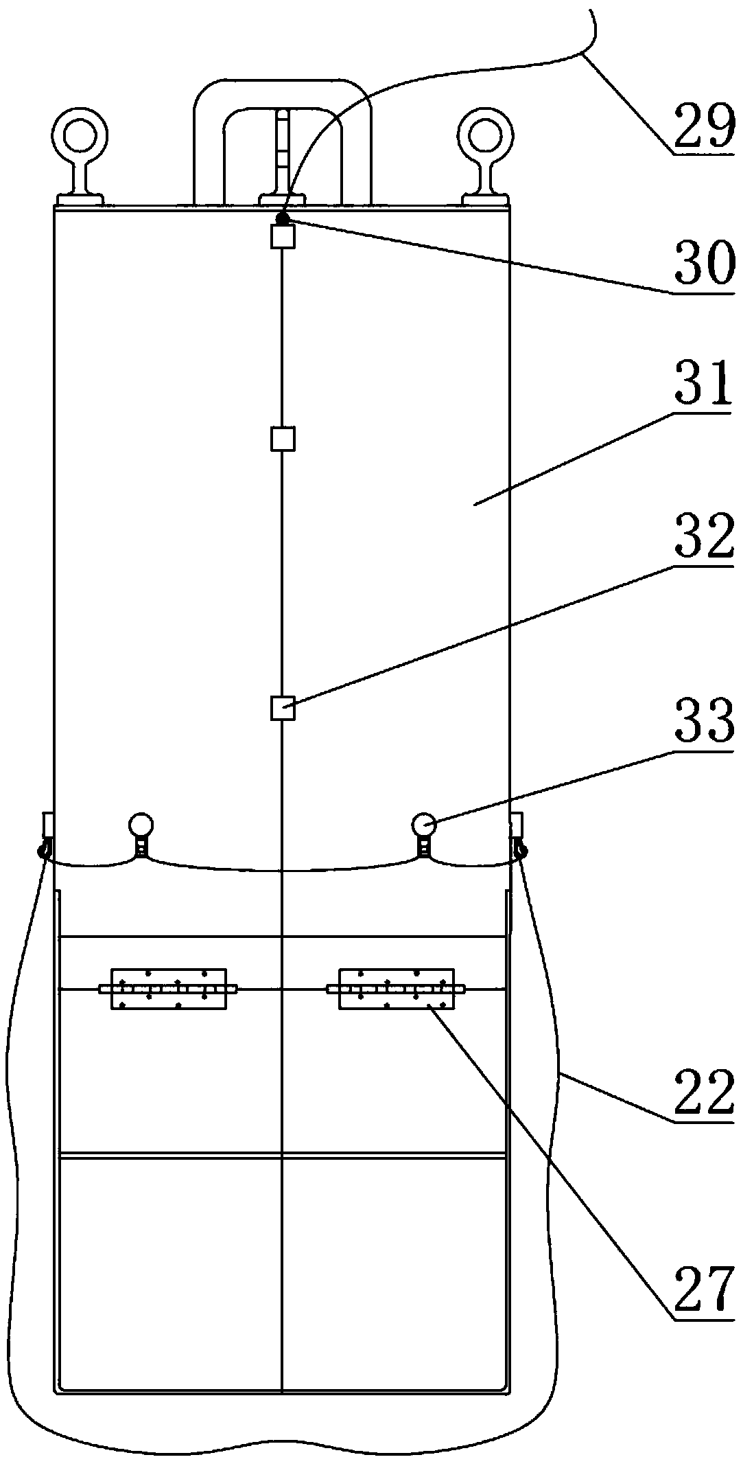 Device for fishing crawling marine products and fishing method