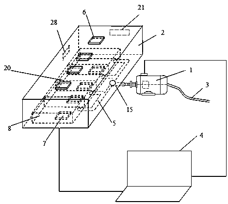 A multi-channel harmful gas detection device and method based on a microfluidic chip