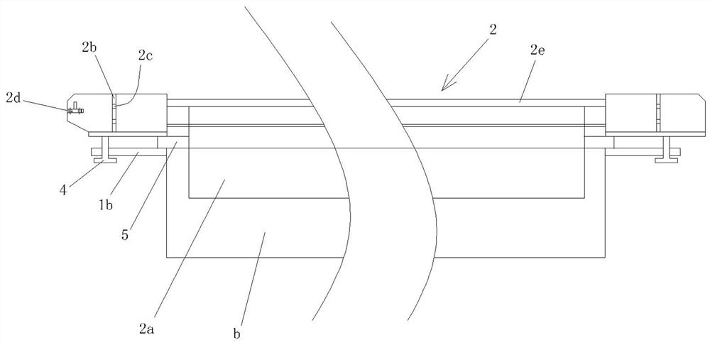 Supporting device for roller way of transition roller table