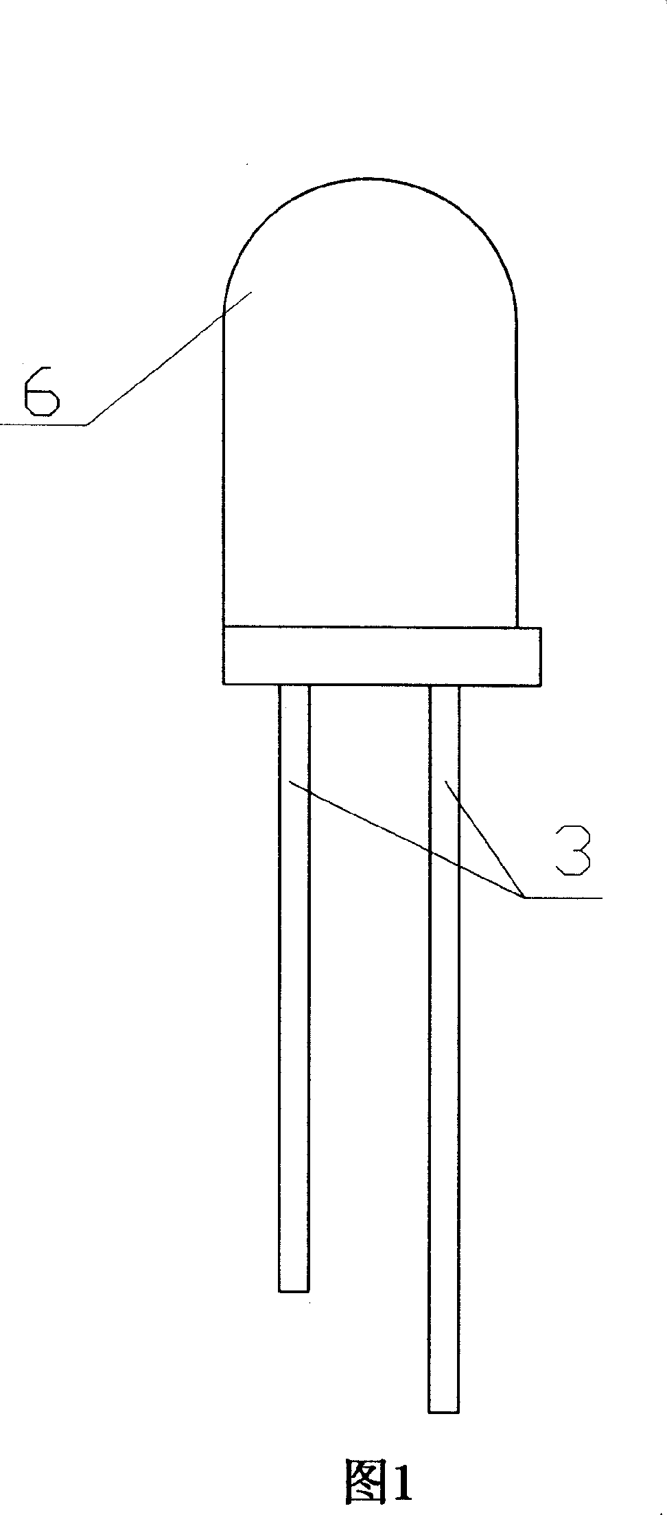 Method for manufacturing white light diode with low attenuation
