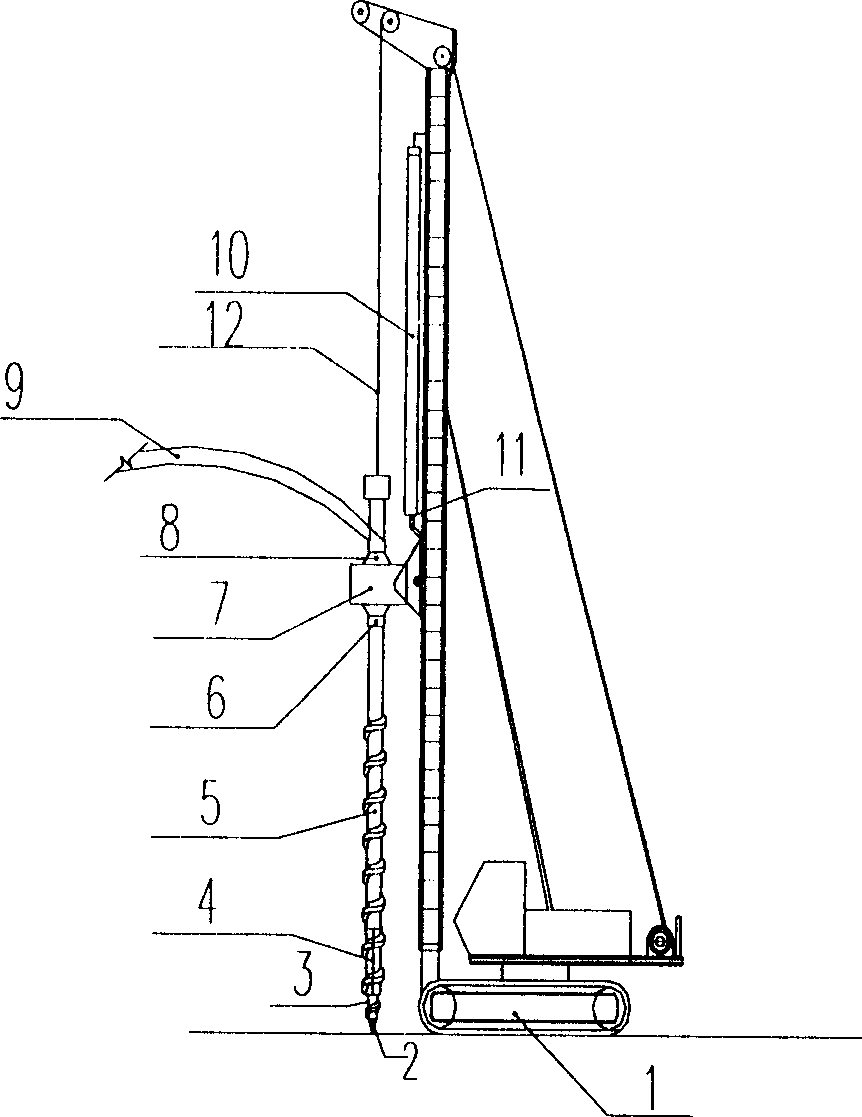 Screw pile, thread pile piling equipment and piling method