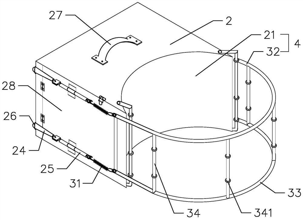 A pole reflective film pasting device