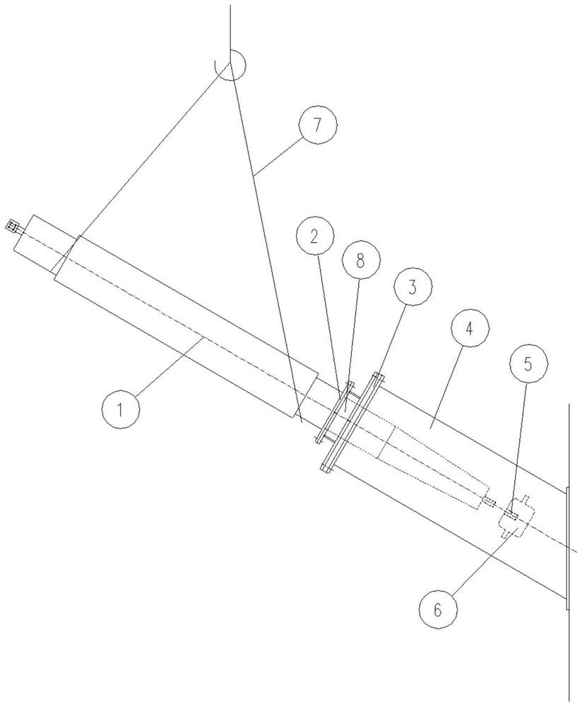 Inclined sleeve assembling and positioning device and mounting method