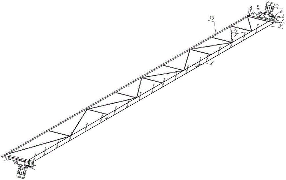 A roadbed slope protection truss trolley and its construction method
