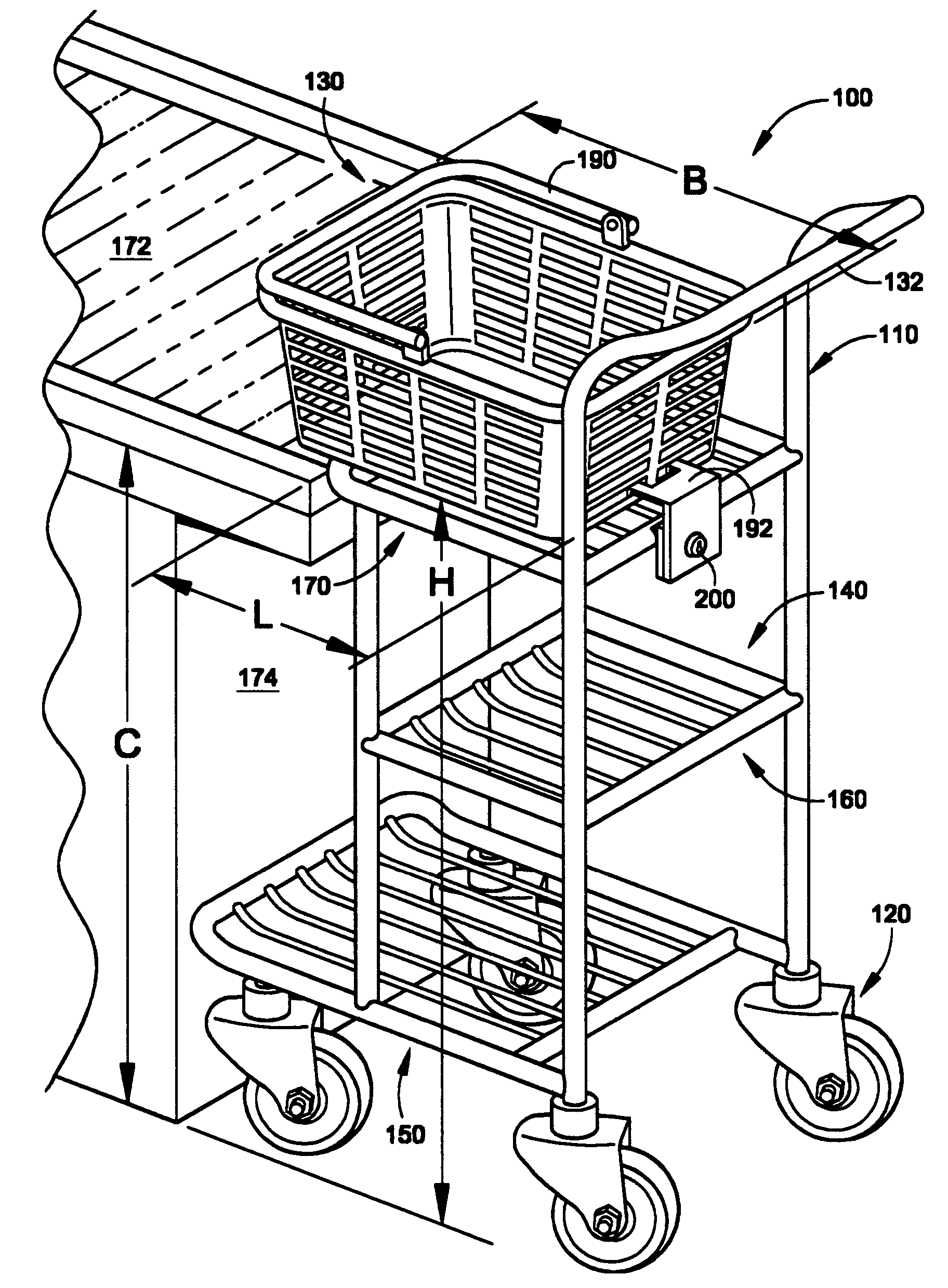 Shopping cart and method of use