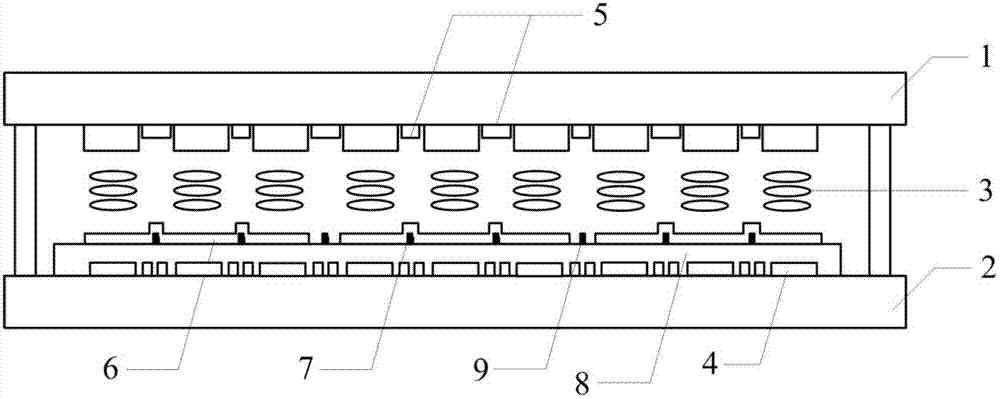Capacitance-type built-in touch screen and display device