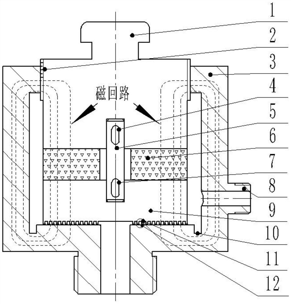 Pressure-adjustable magnetic liquid safety valve