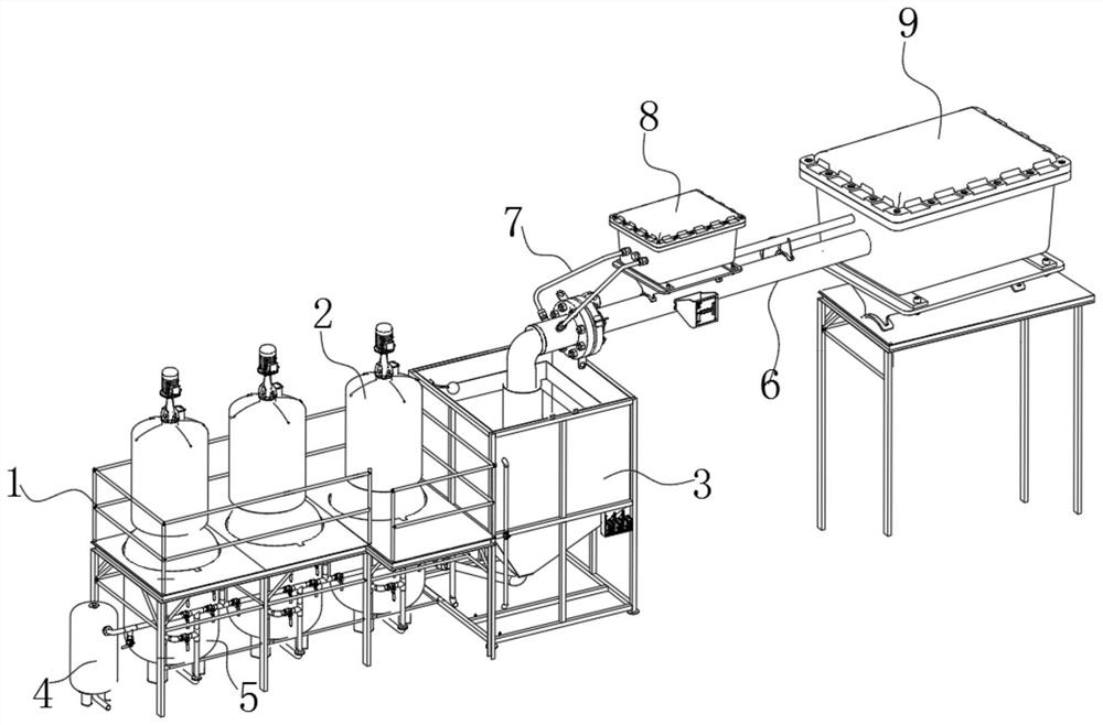 Red mud treatment system for hollow brick production