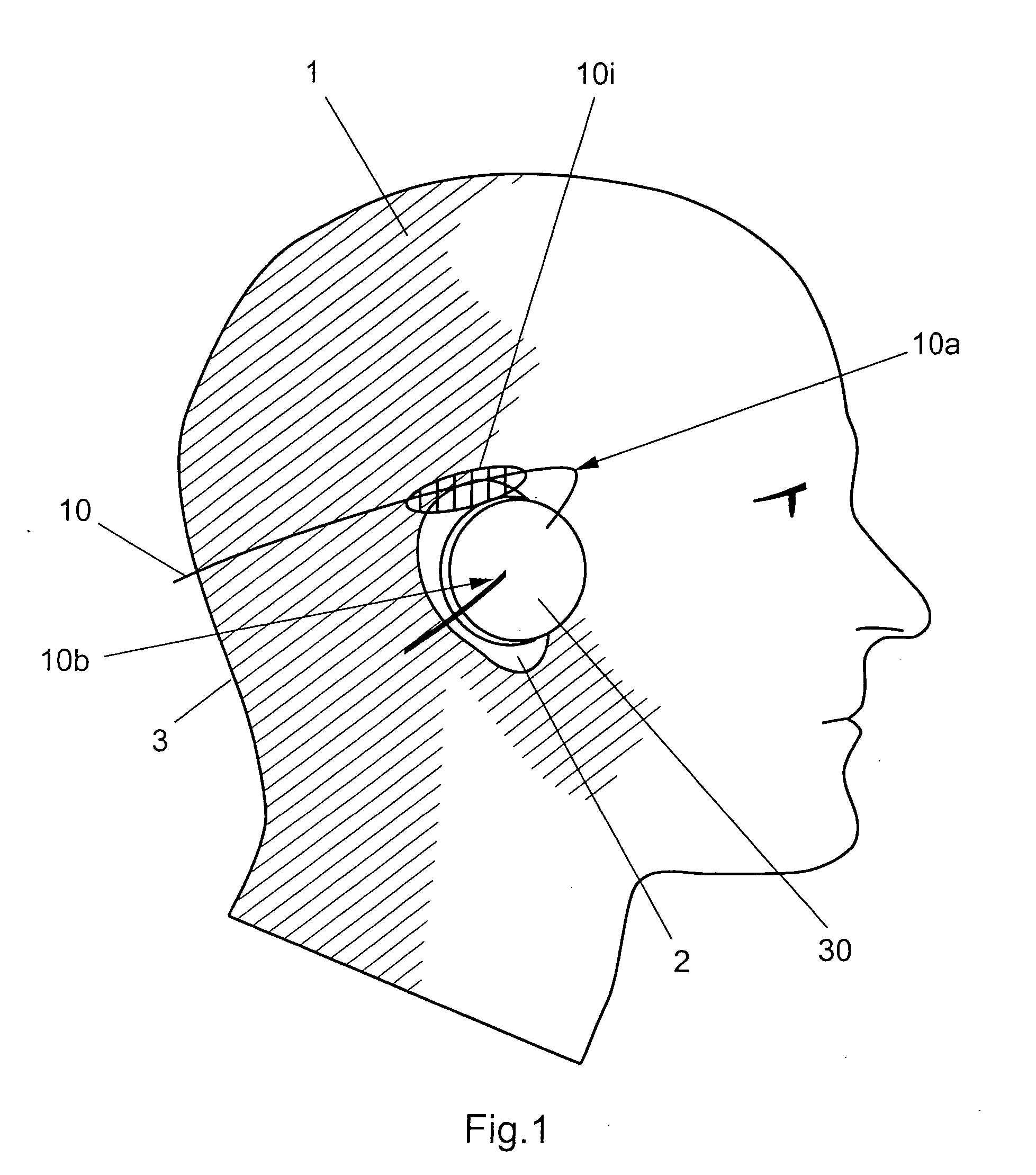 Heaphone with behind-the-head headband