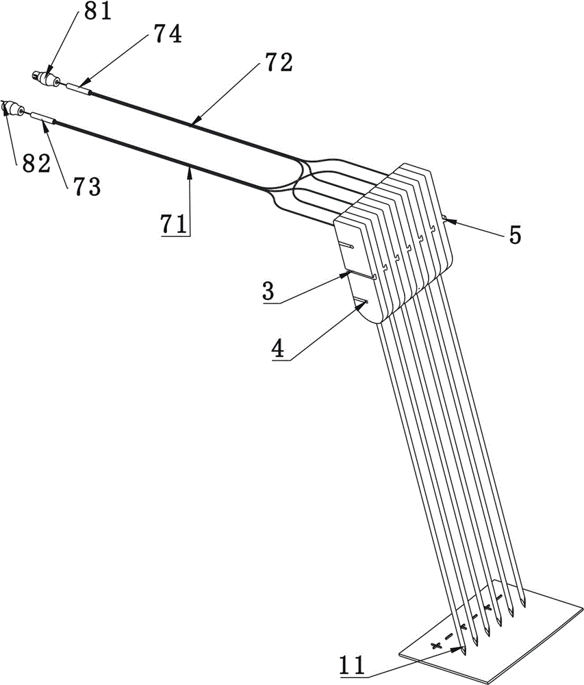 Radio frequency ablation array needle