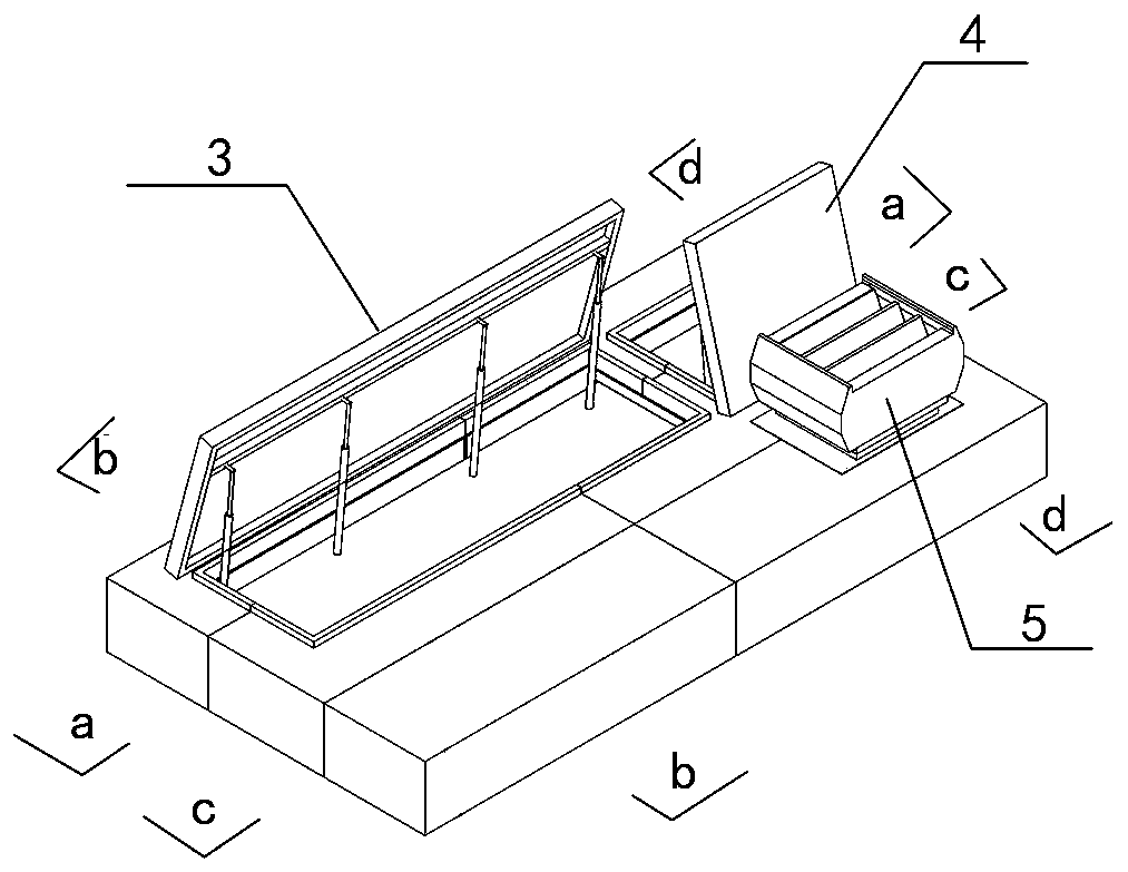 Urban pipe gallery entrance and exit system and installation method thereof
