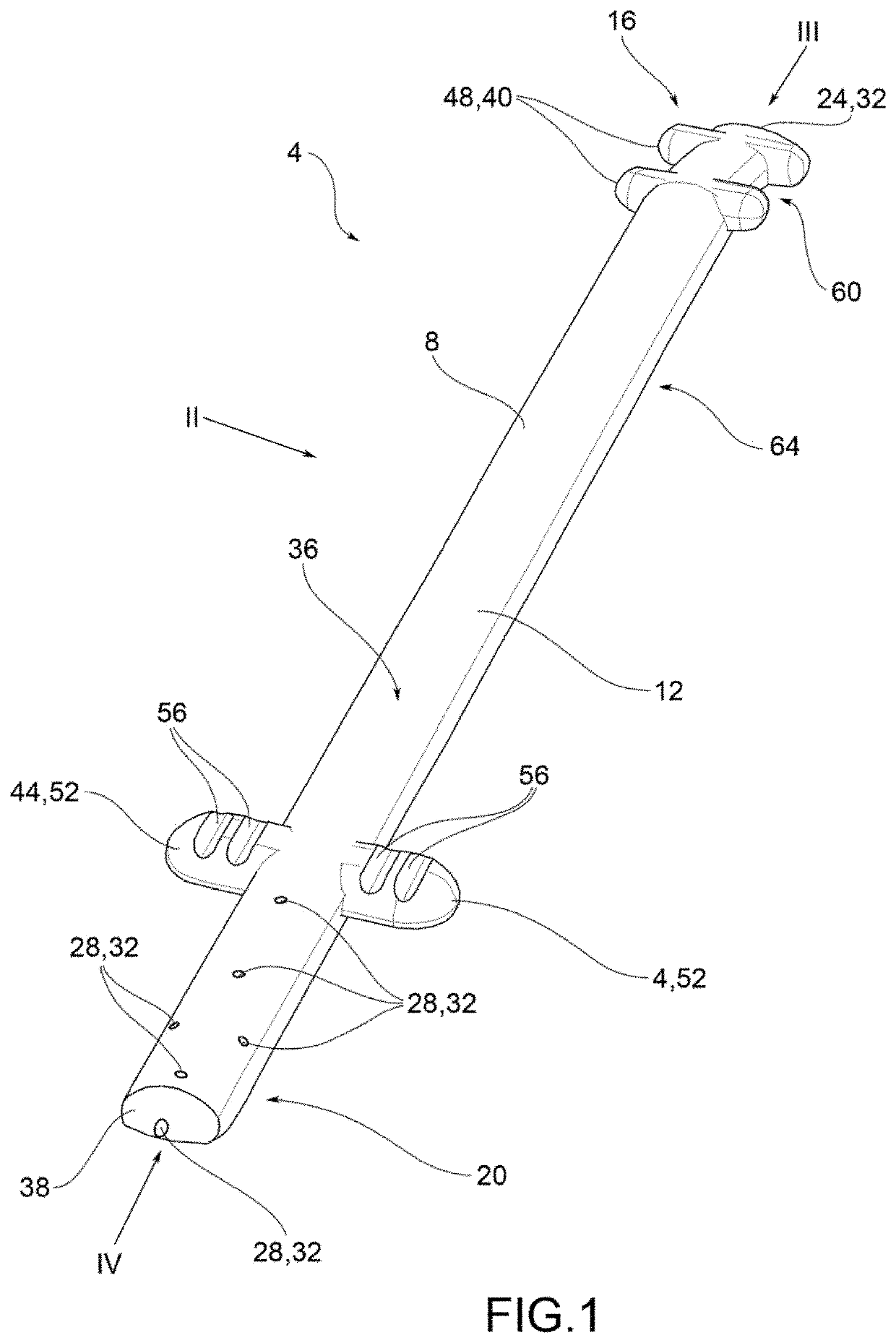 Medical device for glaucoma surgery with controlled and modulable filtration