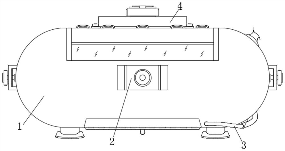 Vibration reduction protection device for new energy automobile battery