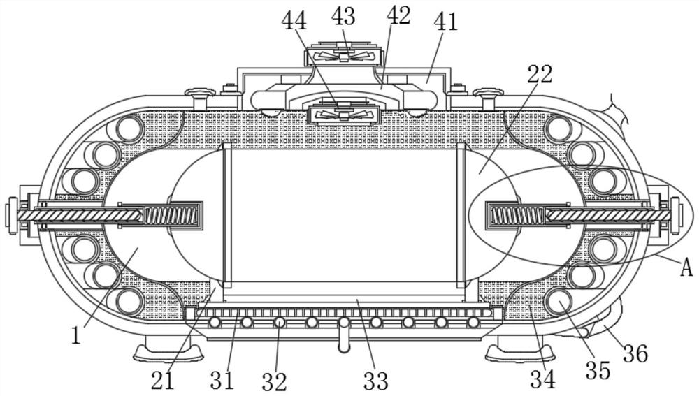 Vibration reduction protection device for new energy automobile battery