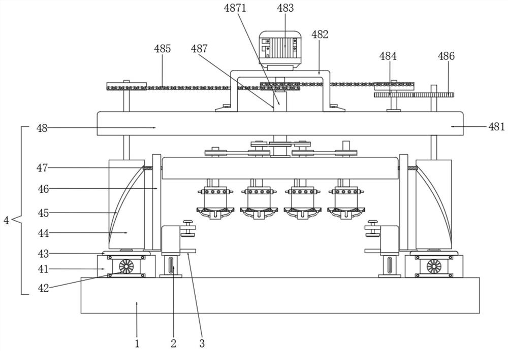 A kind of FRP grating production and finishing processing machine