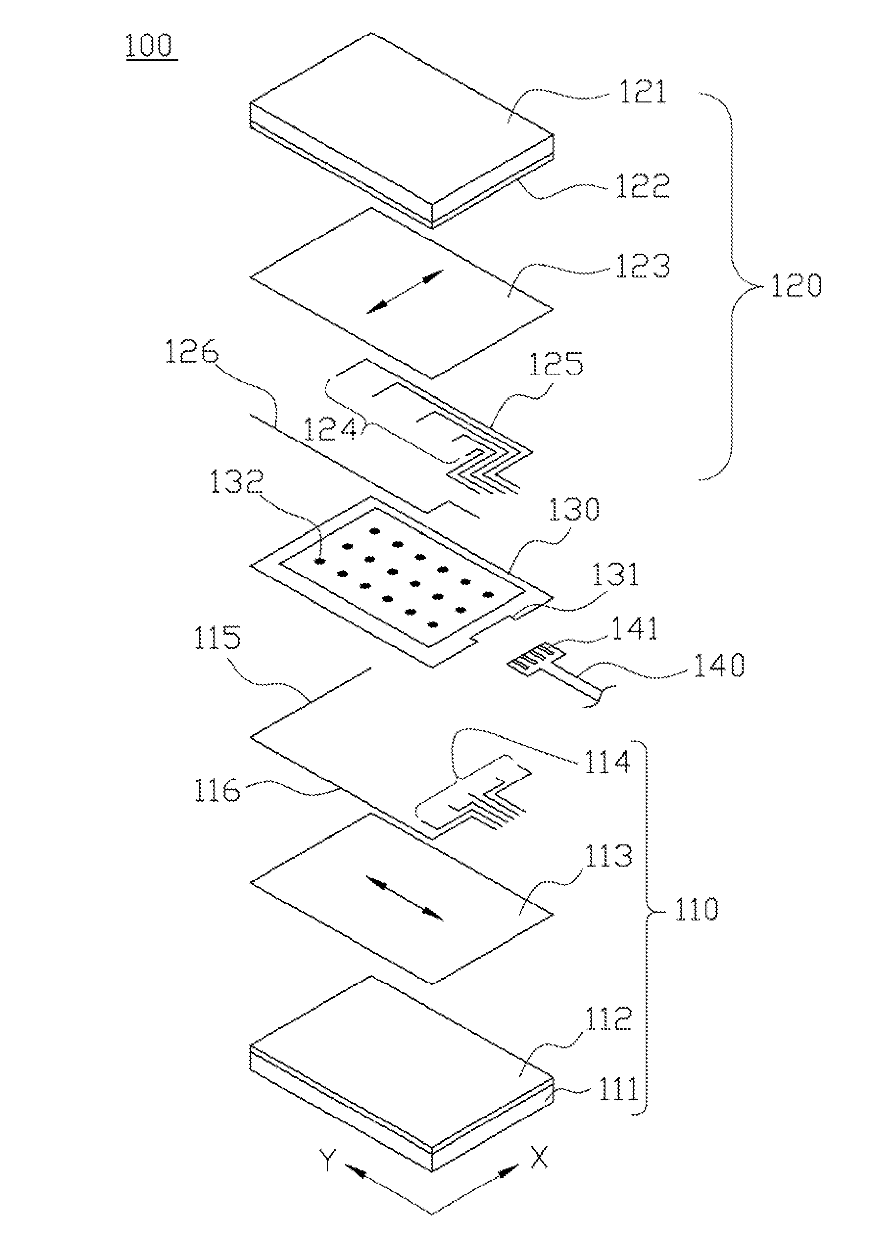 Multi-touch detecting method for detecting locations of touched points on a touch panel