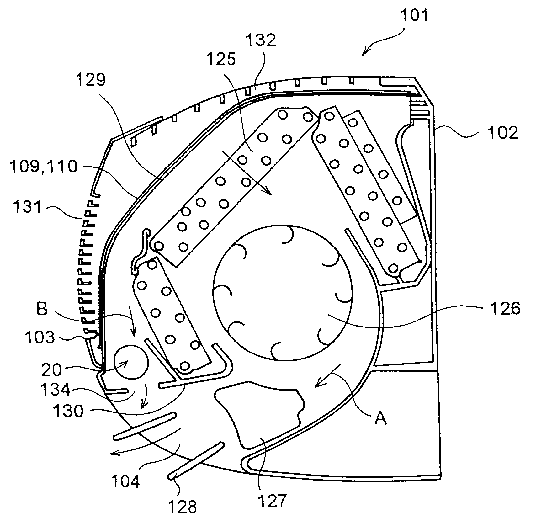 Air refining device and ion generator used for the device