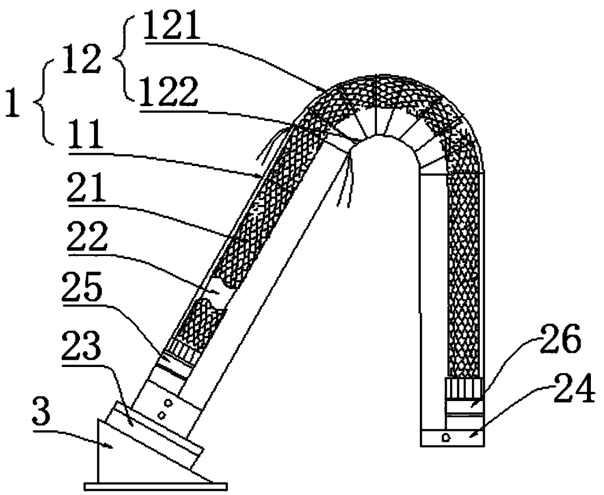 Shape memory inflatable tube structure and preparation method thereof