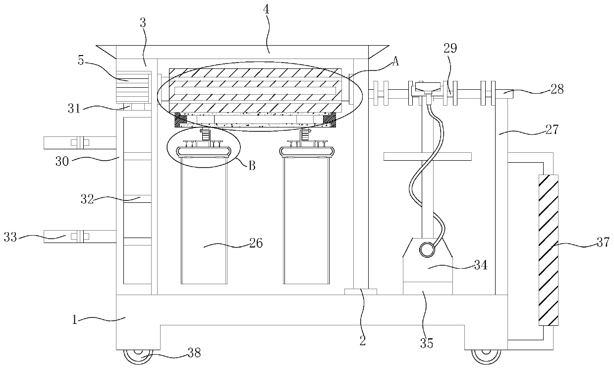 Suspension bearing device with anti-deformation function for garment ironing processing