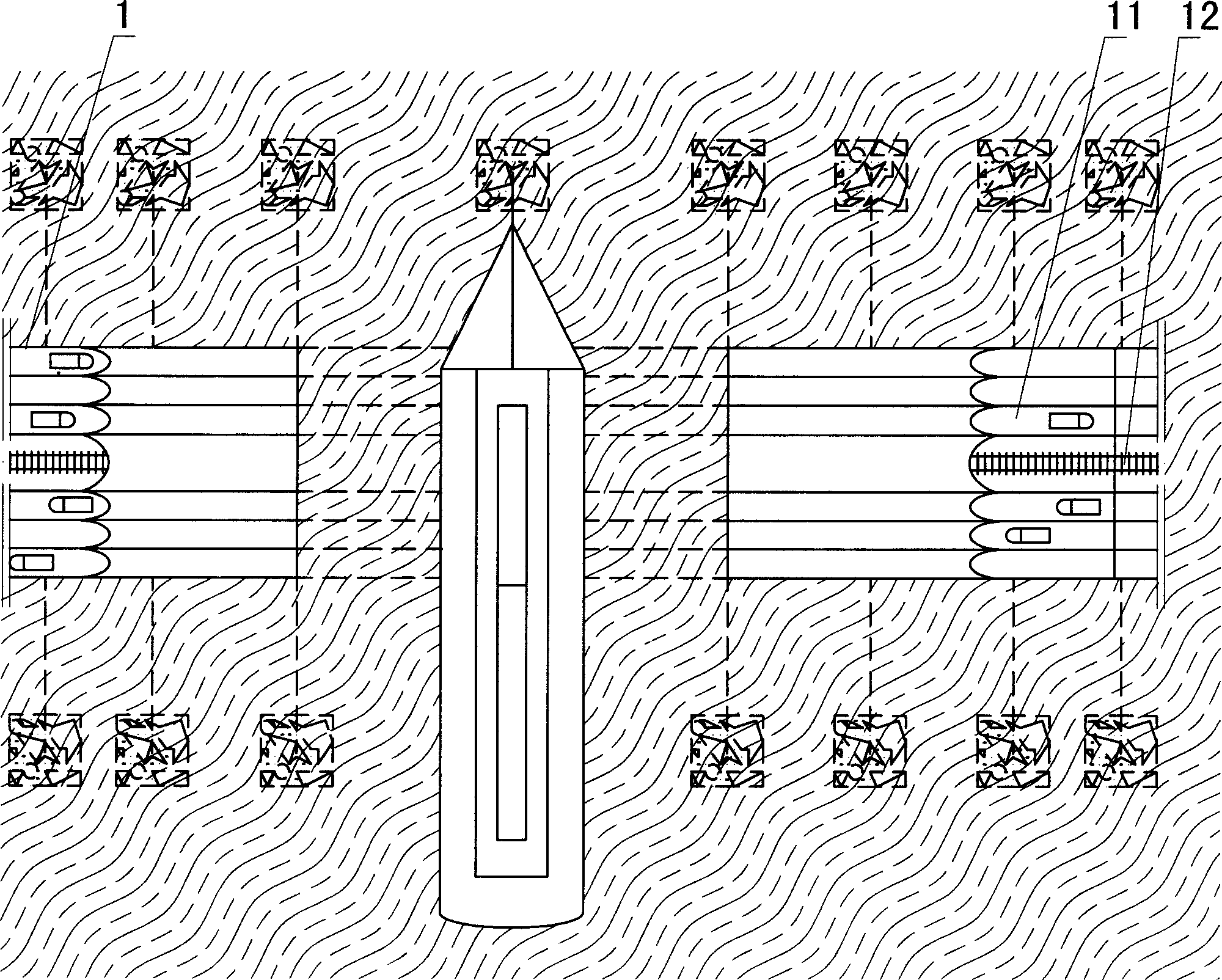 Easy navigation type over-sea floating bridge