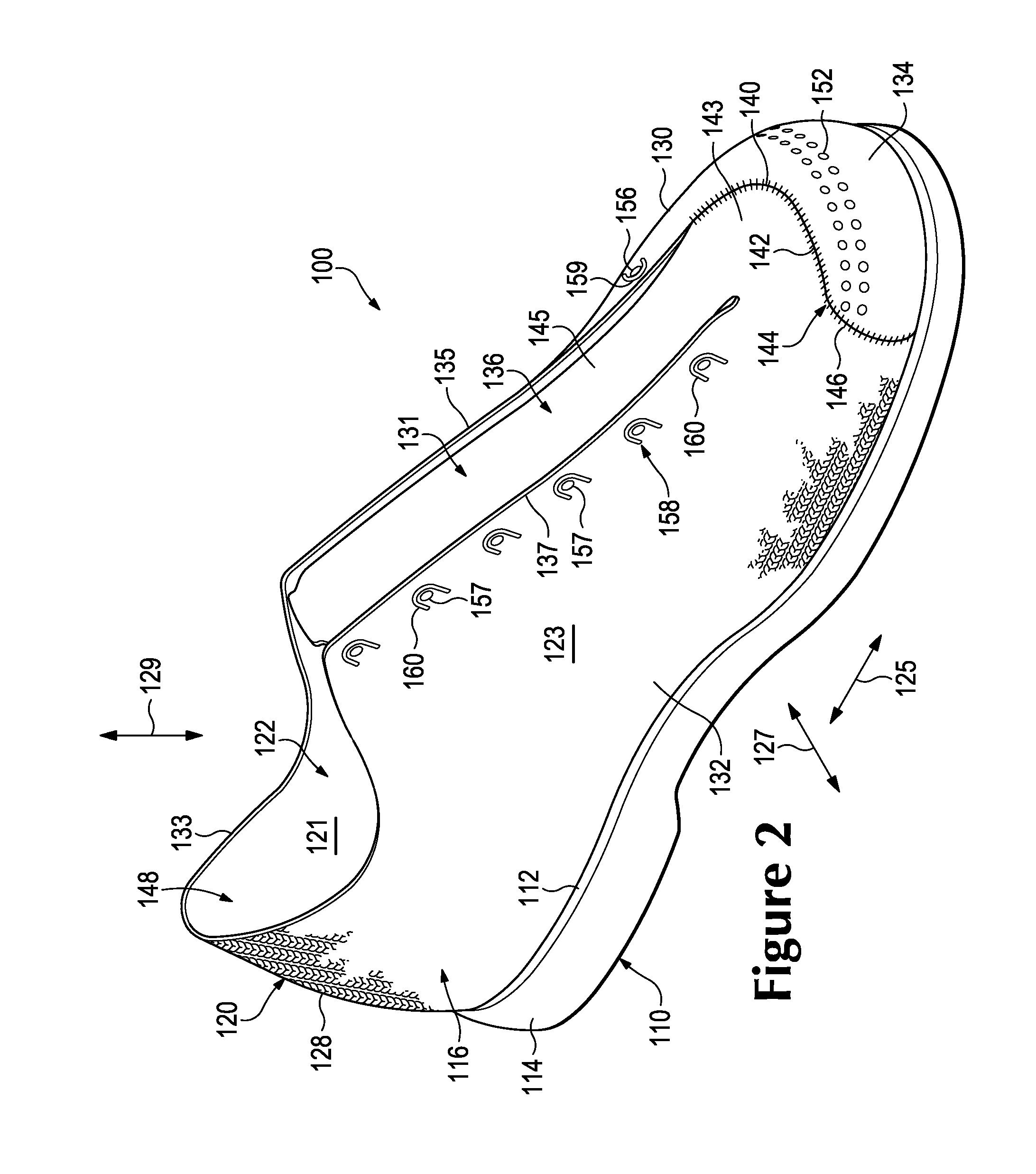 Article Of Footwear Incorporating A Knitted Component With Integrally Knit Contoured Portion