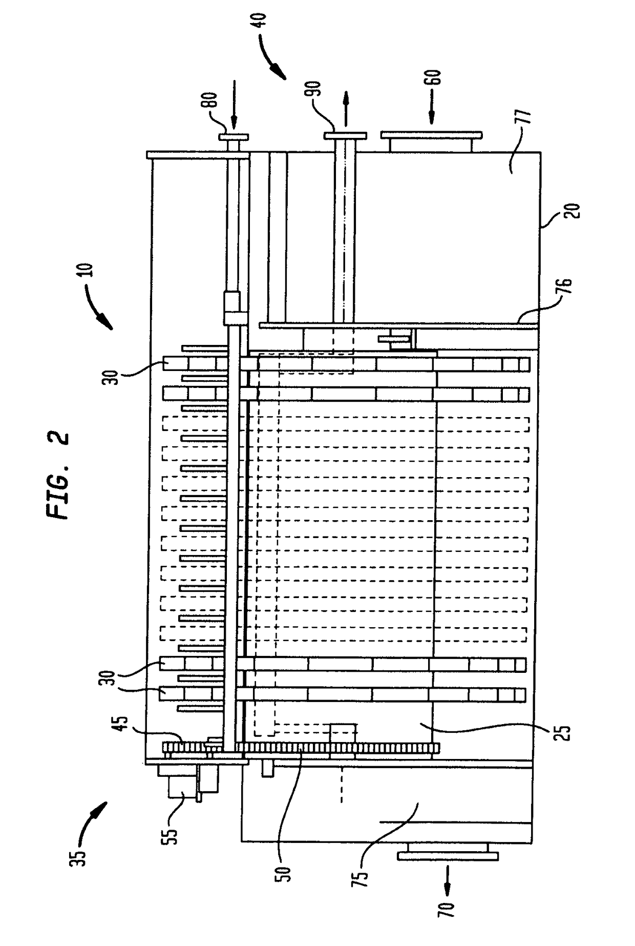 Venting device for a disc filter