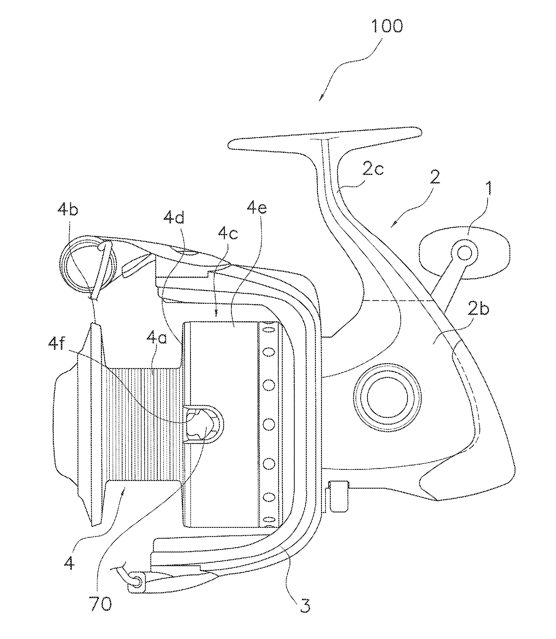 Line clip and a spool of a spinning reel to which the line clip is mounted