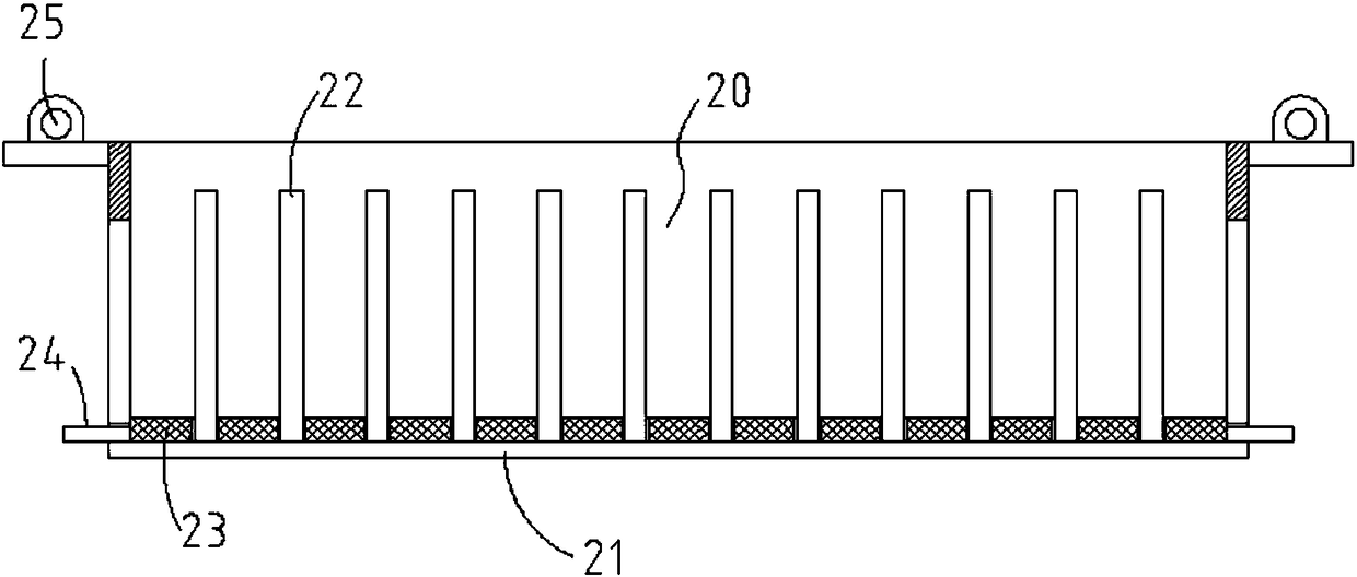 Transporting mechanism for long shear blade