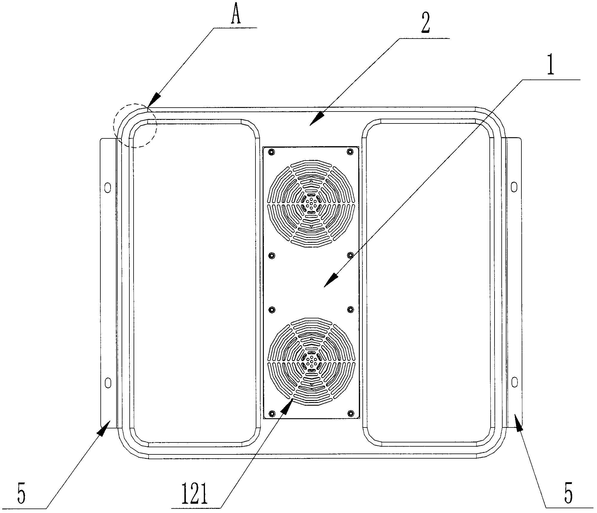 Heat dissipating device for machine cabinet