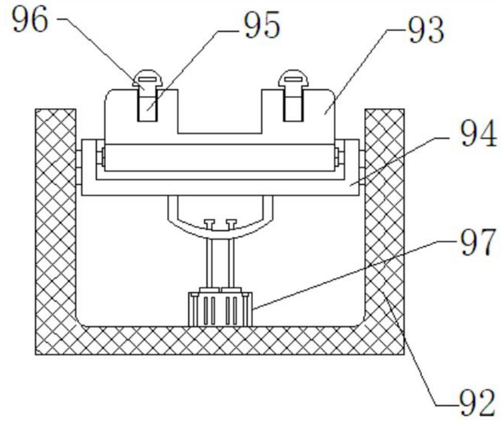 Storage battery storage and charging electrical cabinet applied to new energy automobile