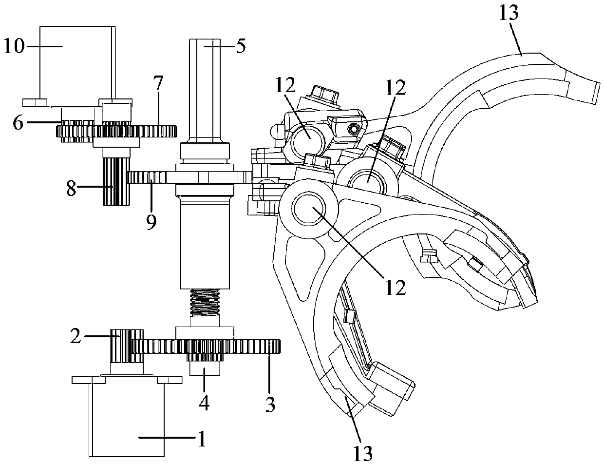 A gear selection actuator and automatic transmission