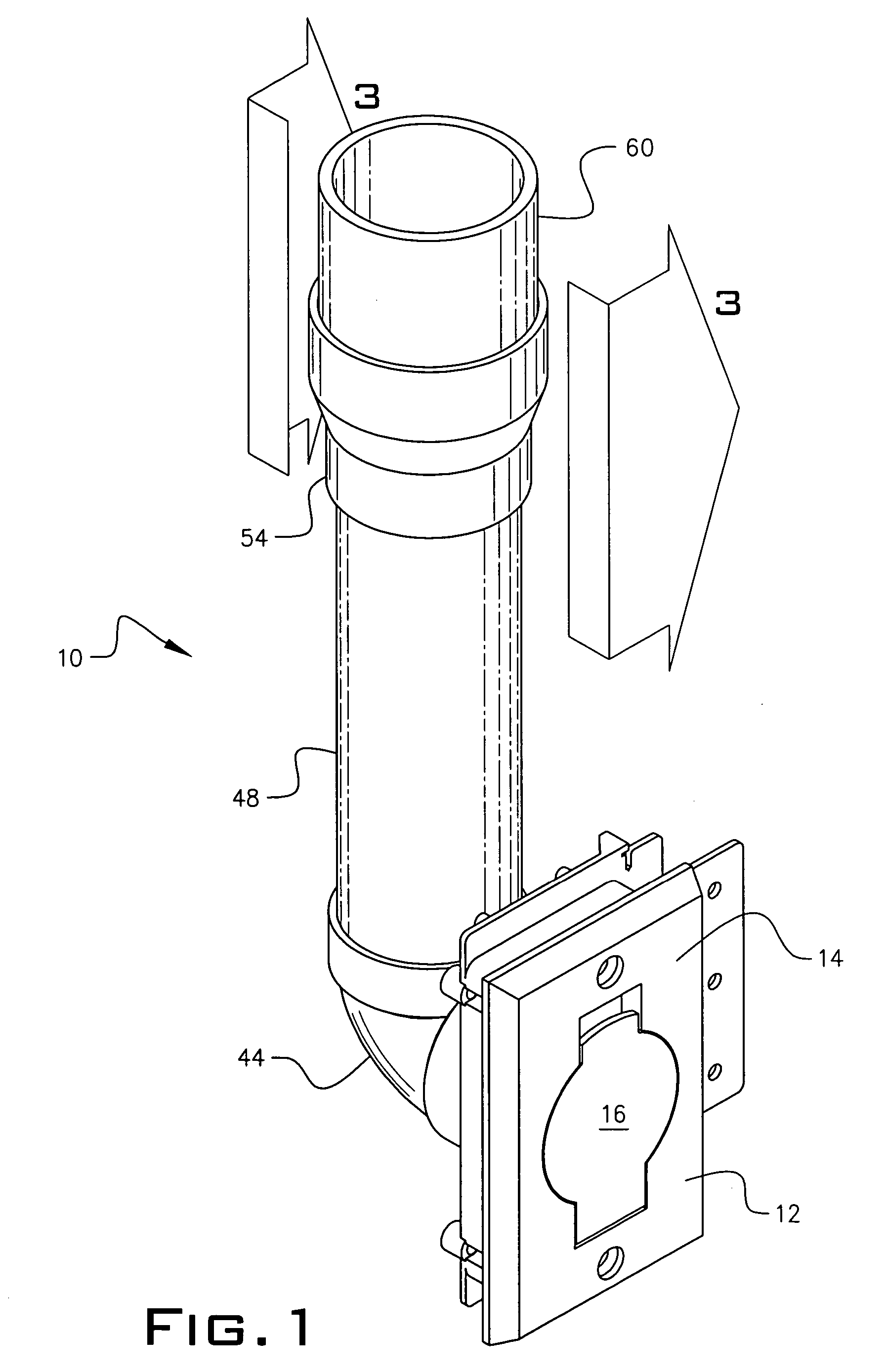 Pipe coupler for in-wall central vacuuming system