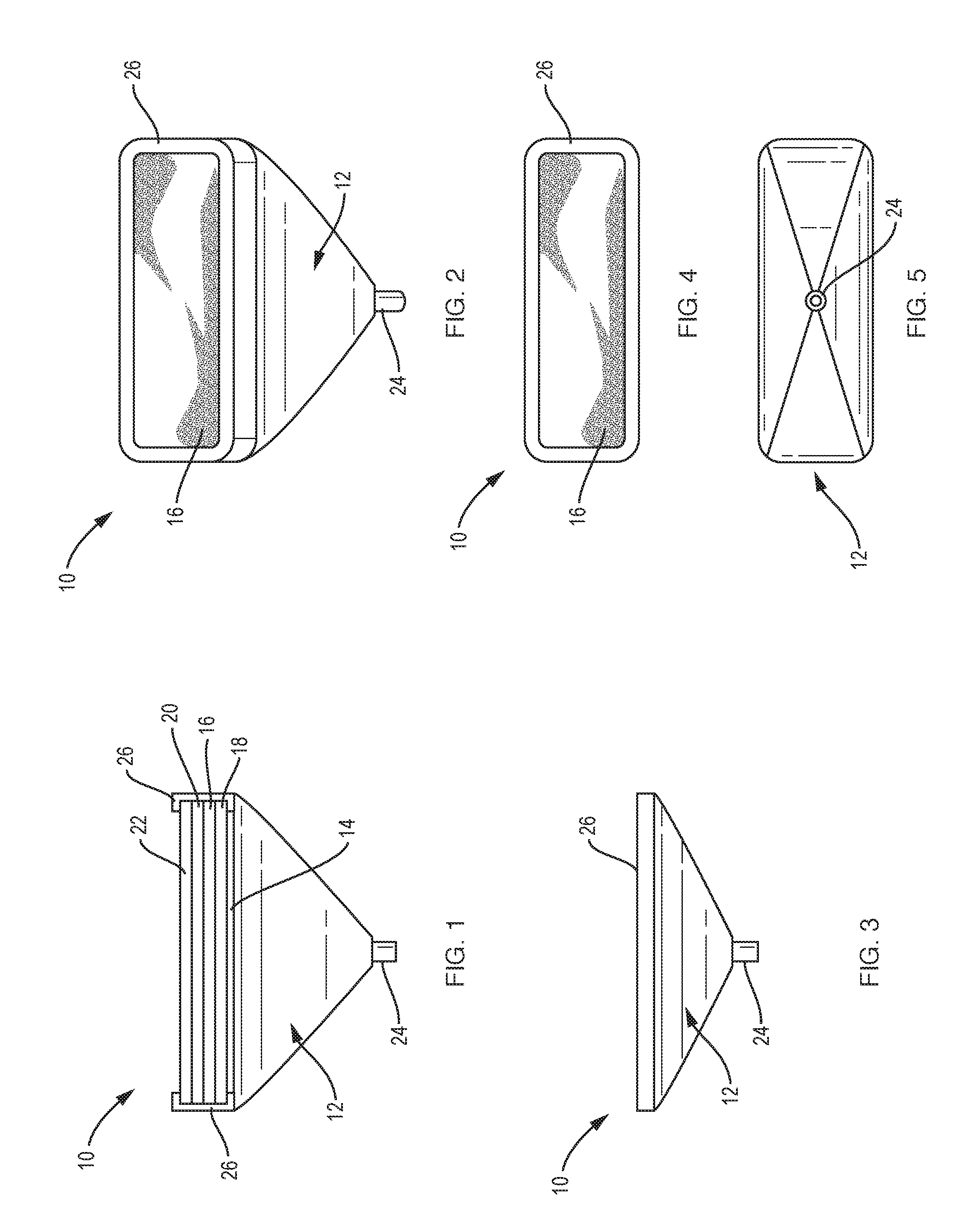 High Gas Flow Rate Bio-Reactive Container Filter Apparatus