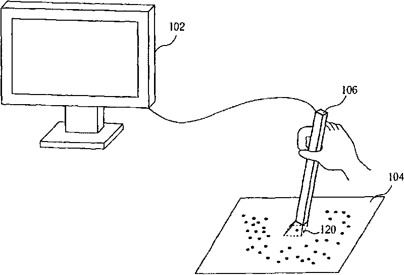 Method for determining coordinate on small bitmap by using motion vector