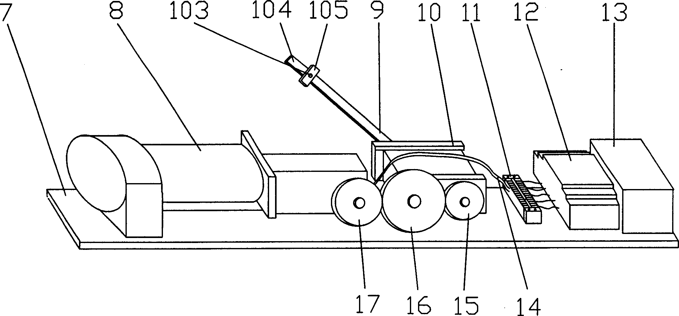 Automatic opening and closing device for vertical hinged door
