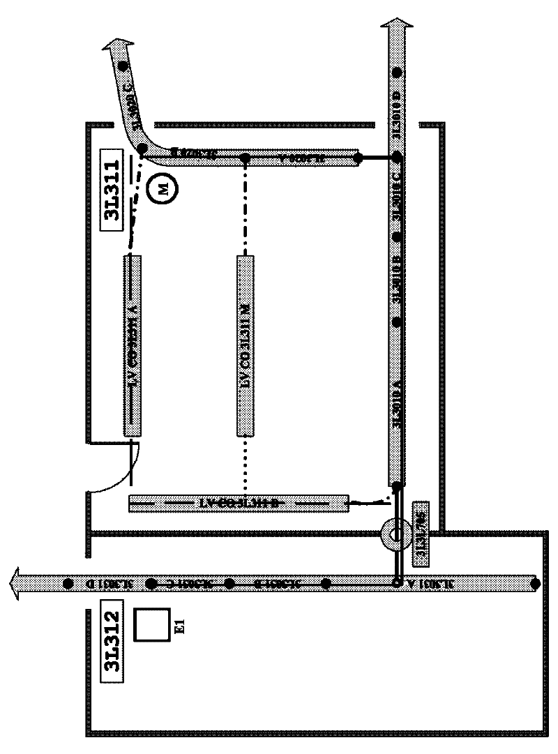 Method for designing cable path of nuclear power station