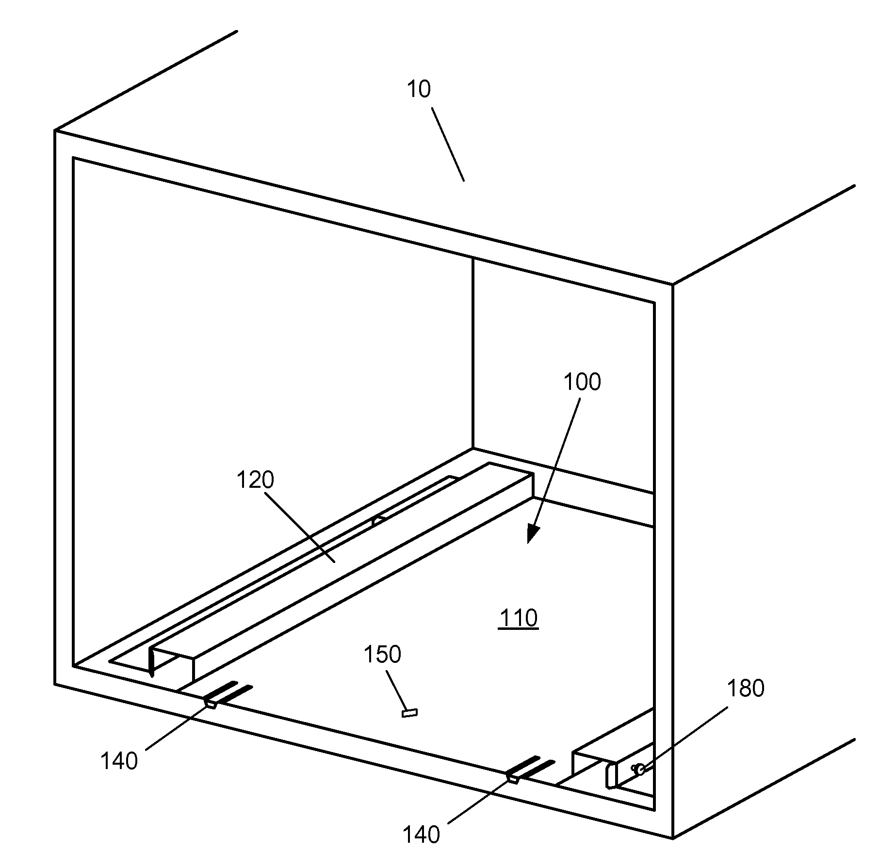 Attachment rail system for household appliance