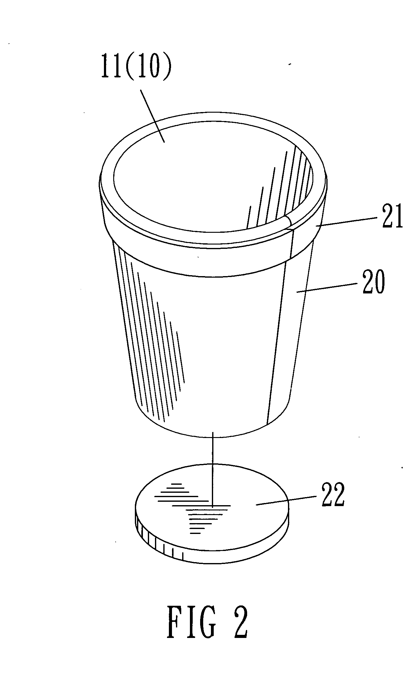 Bio-degradable cup and method for making the same