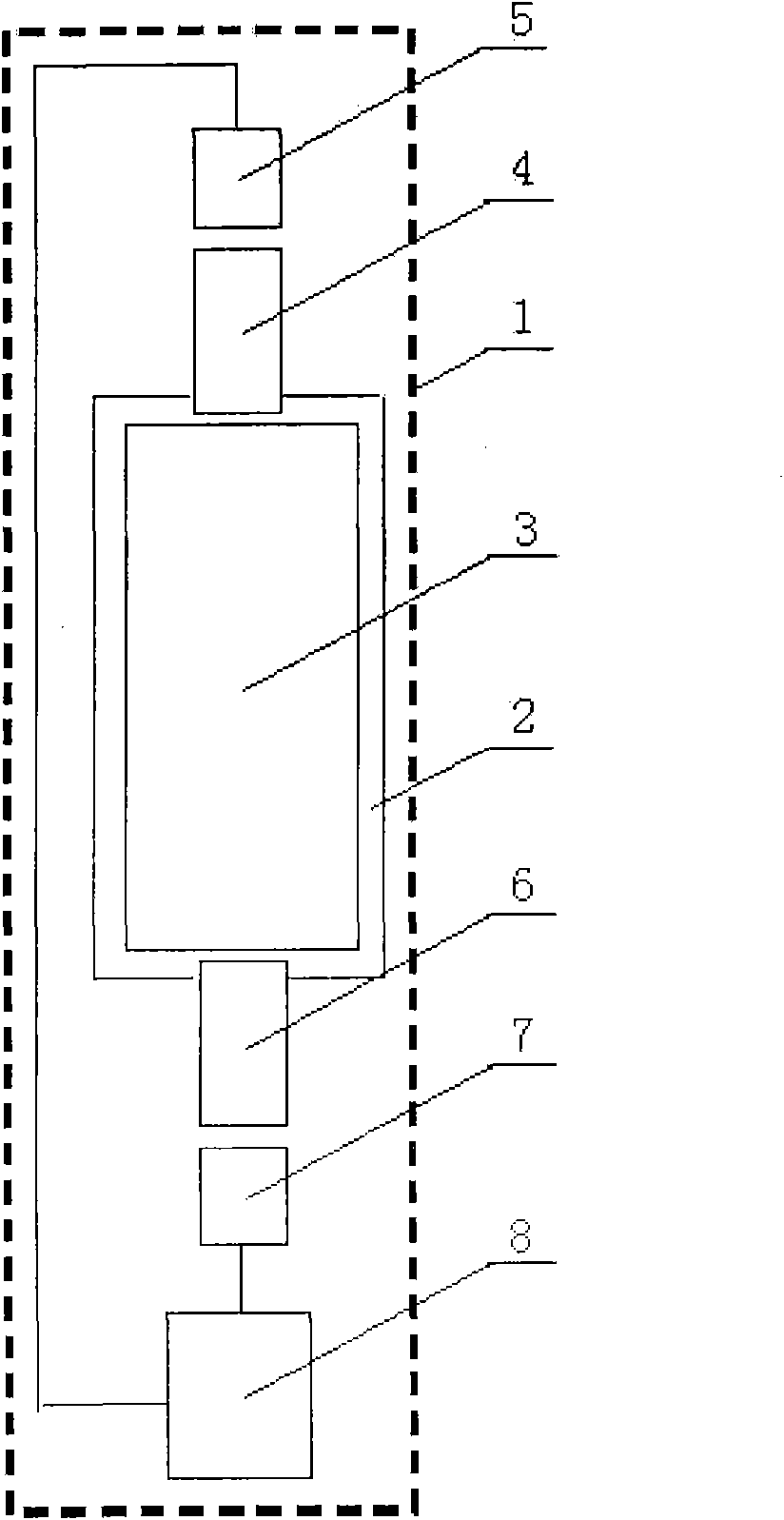 Channel type radioactive detector with low detection limit