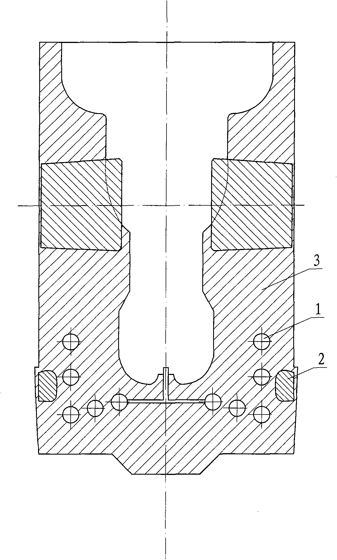 Method for casting aluminum piston with insert ring and cooling coil pipe