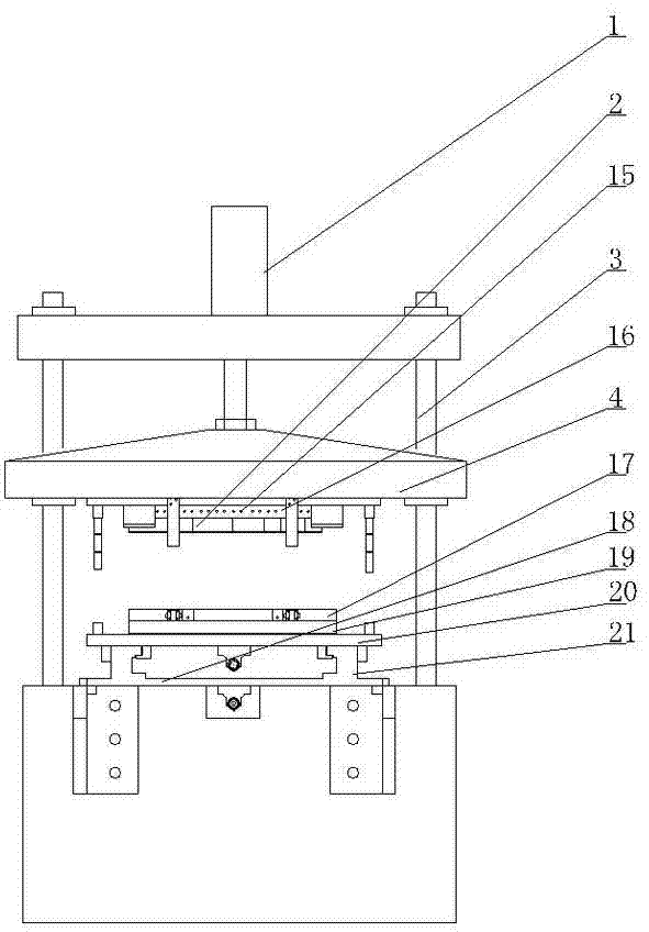 Side undercutting mechanism for side plate of automobile radiator