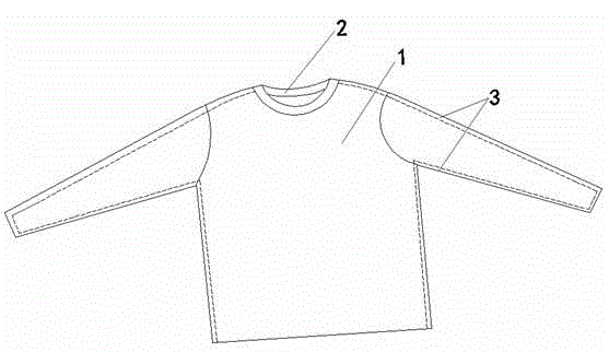Easily-dressed garment with good drapability