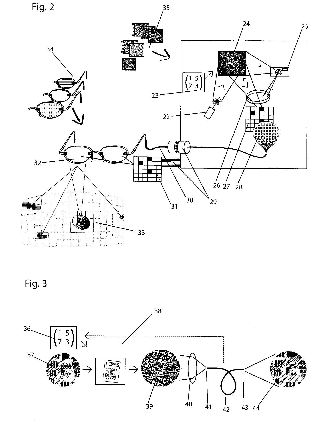Augmented reality (AR) glasses and method for mixing virtual images into an image visible to a wearer of the glasses through at least one glasses lens