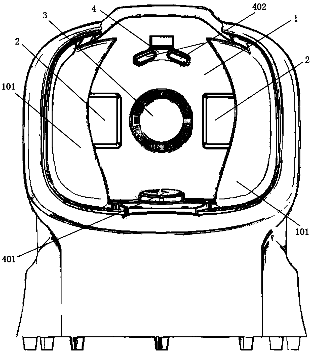 Facial image acquisition device for skin analysis