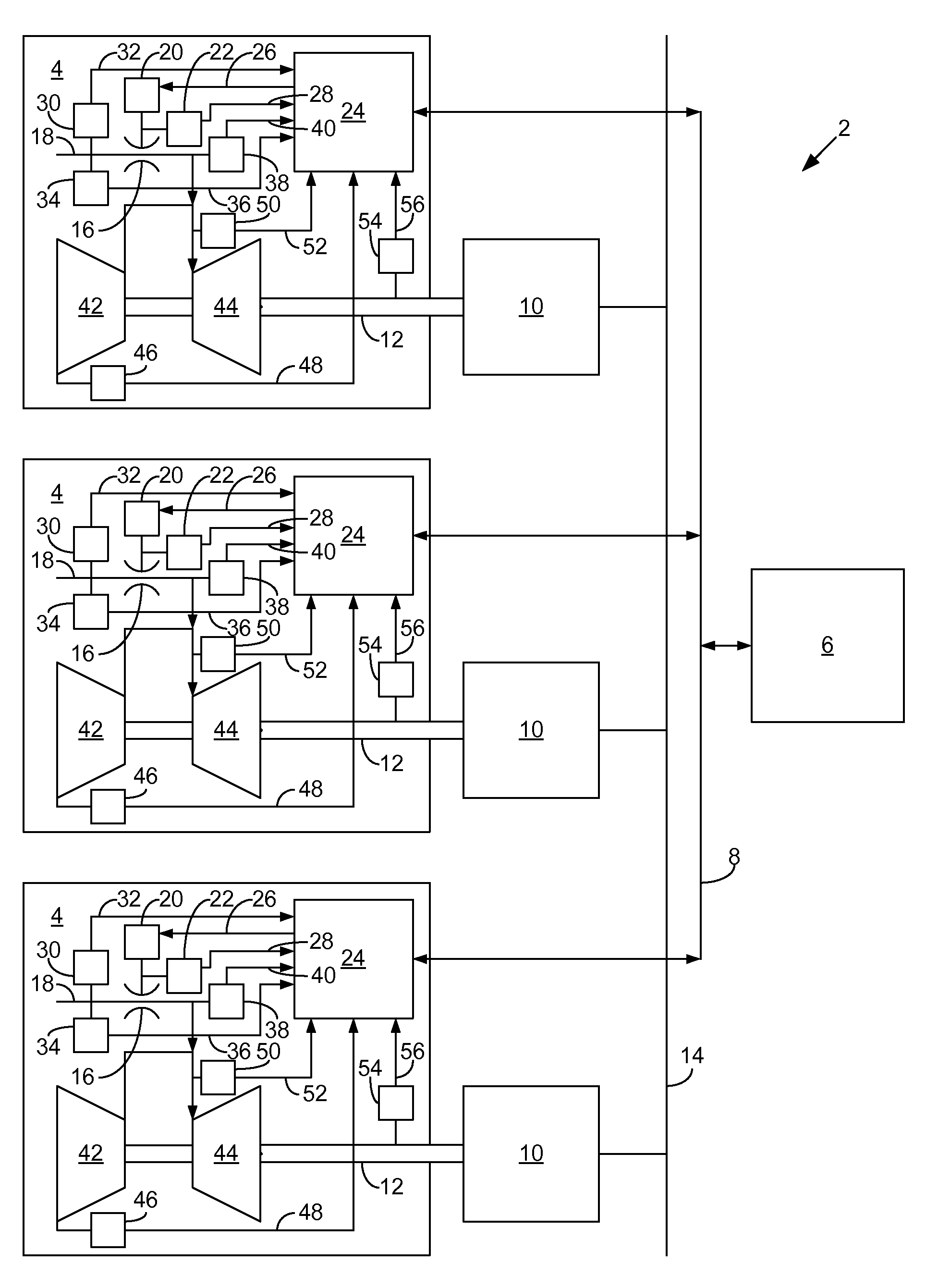 Distributed engine control system