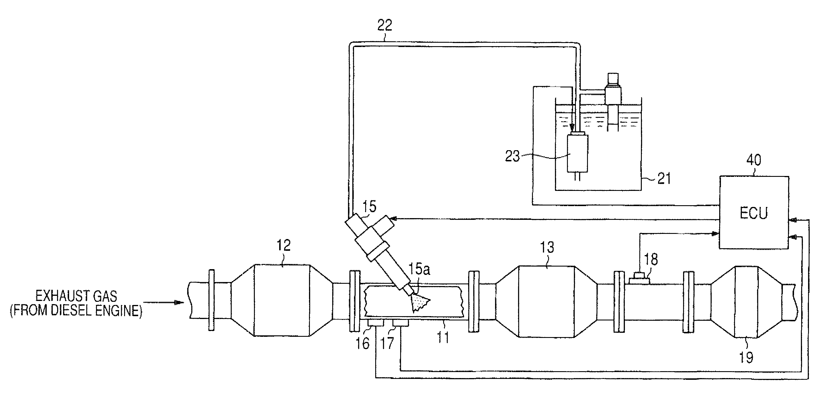Exhaust gas purifying device for internal combustion engine